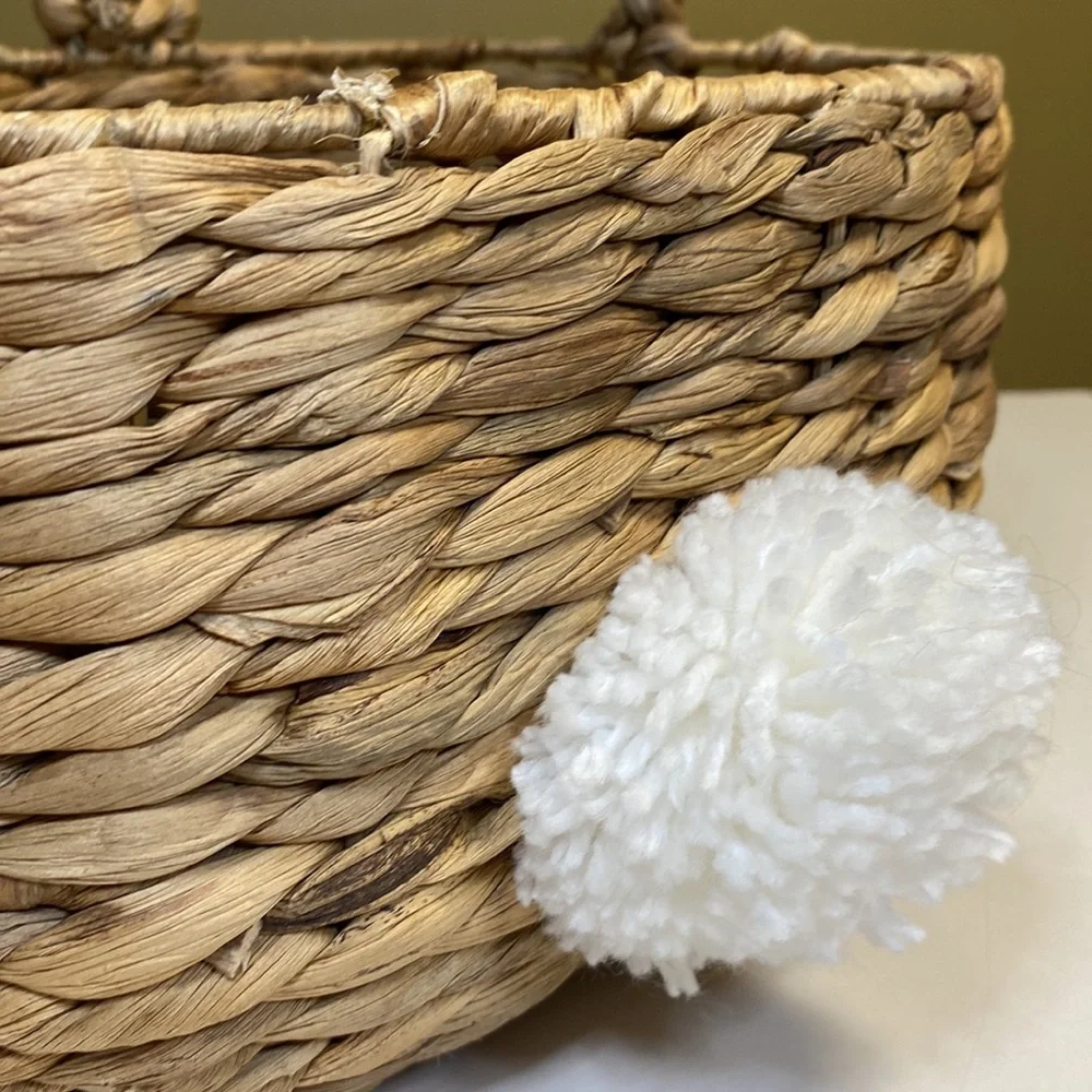 Crate&Barrel Whimsically Cute and Rustic Bunny Basket with Adorable Detailing 🐰